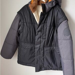 UGG  Black and cream revesibe and Slate Puffer Jacket